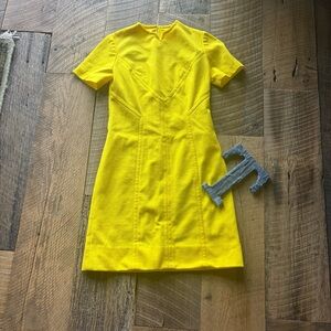 2.	1960s Yellow Mod Dress by Richard Kartwood – Size 6